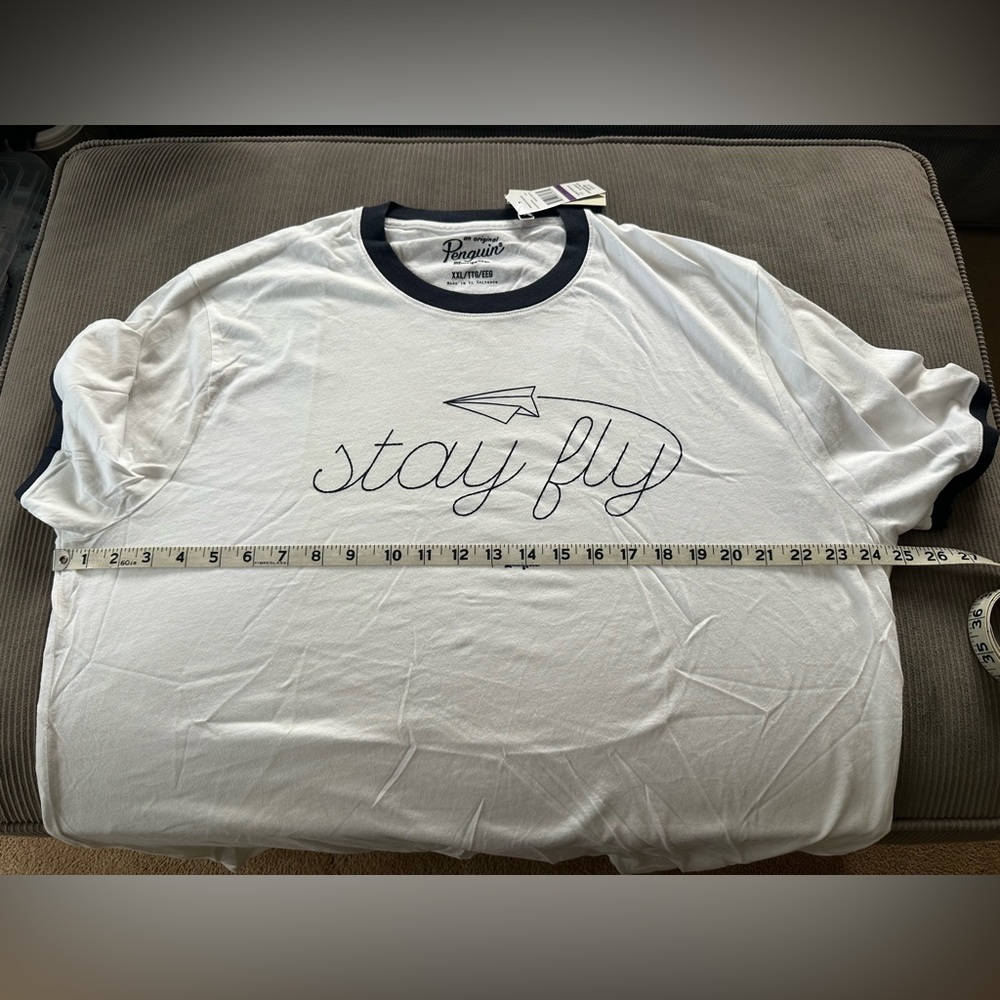 Penguin T-shirt by Munsingwear ‘stay fly’. Size XXL - Picture 5 of 5